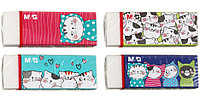 Ластик M&G So Many Cats 52*23*12 мм, белый, упаковка - ассорти