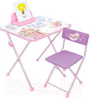Комплект мебели с детским столом Ника КП2/МП2 Маленькая принцесса-2