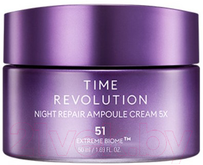 Крем для лица Missha Time Revolution Night Repair Ampoule Cream 5X - фото 1 - id-p221570812