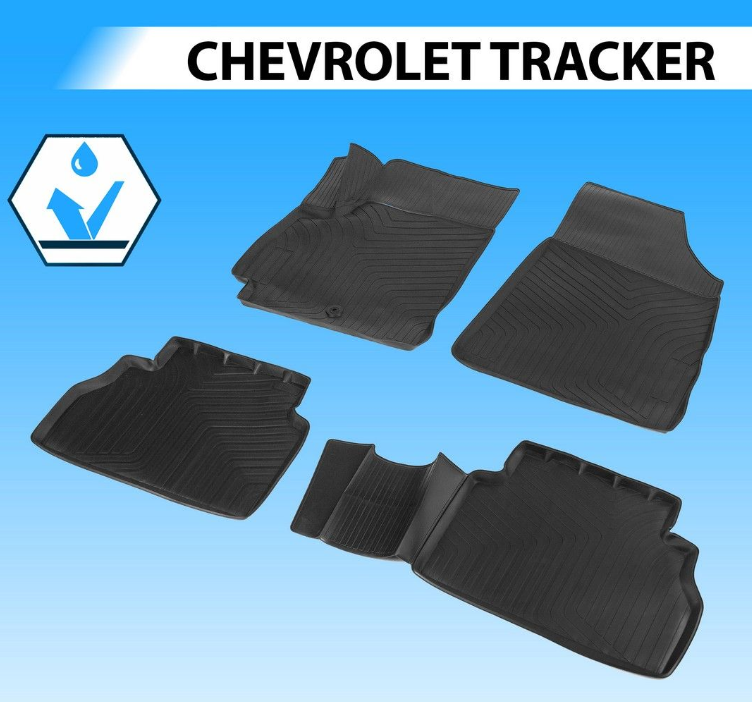 Коврики Rival для салона Chevrolet Tracker IV поколение 2021-2023. Артикул 11010001
