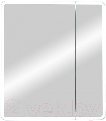 Шкаф с зеркалом для ванной Континент Emotion Led 70x80 - фото 2 - id-p221579836