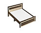 Кровать двуспальная СН-120.03 160см Дуб экспрессив песочный - Дуб экспрессив бронзовый, фото 2