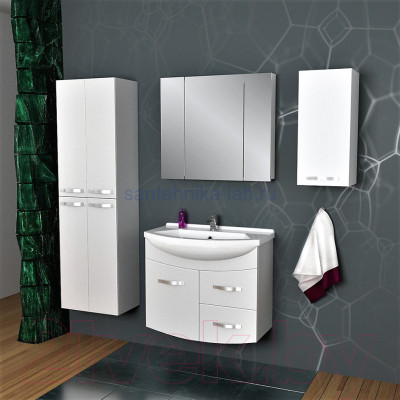 Шкаф с зеркалом для ванной Dreja Almi 80 - фото 3 - id-p221581098
