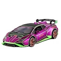 Машина Lamborghini 1:24 Lambos Huracan STO Spray Supercar литой инерционная, металл, свет, звук,дым