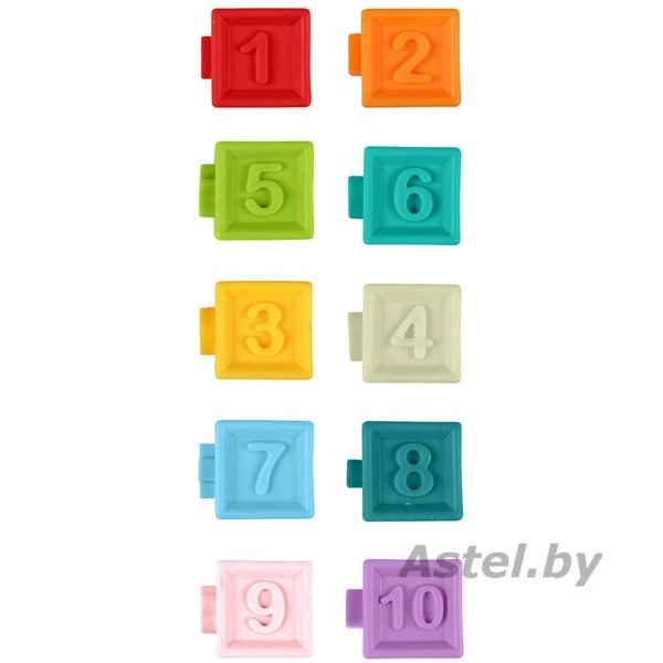 HUANGER Набор кубиков 10 шт. Цифры HE0232 - фото 1 - id-p192341803