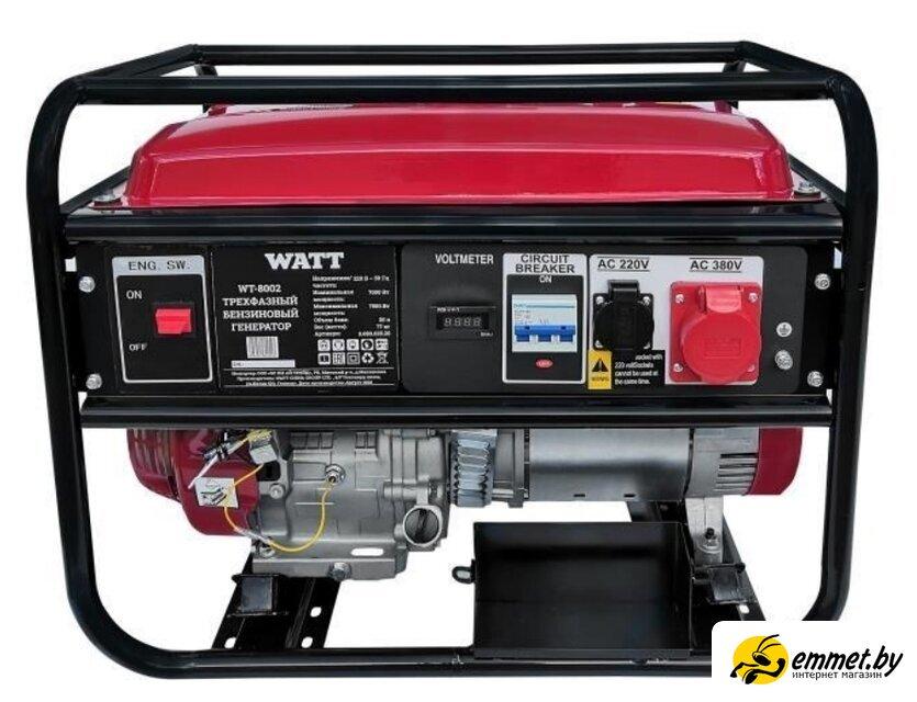 Бензиновый генератор WATT WT-8002 - фото 2 - id-p221585563