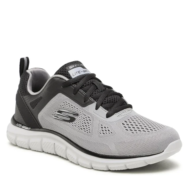 Кроссовки мужские SKECHERS Track - Broader серый/черный 232698-GYBK - фото 3 - id-p221444745