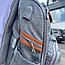 Спортивный стильный рюкзак OMASKA с USB / термо / непромокаемое отделение, черный, фото 4