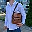 Классическая мужская сумка-мессенджер Bolo LingShi (плечевой ремень, ручка для переноски), фото 7