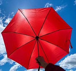 Автоматический противоштормовой зонт Vortex "Антишторм", d -96 см. Красный