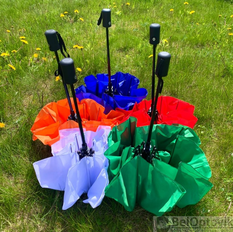 Автоматический противоштормовой зонт Vortex "Антишторм", d -96 см. Зеленый - фото 7 - id-p221590729