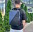 Городской рюкзак Hampton с USB и отделением для ноутбука до 17" Серый, фото 9