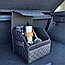 Автомобильный органайзер Кофр в багажник Premium CARBOX Усиленные стенки (размер 30х30см) Черный с черной, фото 6