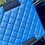 Автомобильный органайзер Кофр в багажник LUX CARBOX Усиленные стенки (размер 30х30см) Синий с синей строчкой, фото 6