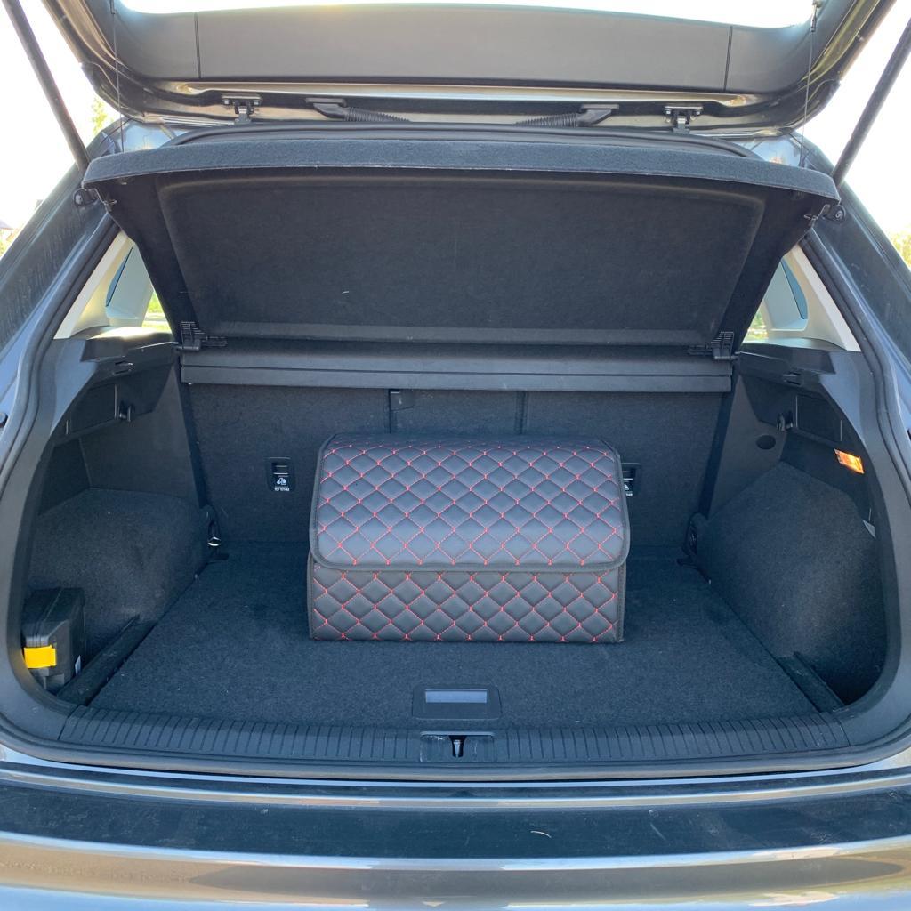 Автомобильный органайзер Кофр в багажник Premium CARBOX Усиленные стенки (размер 50х30см) Коричневый с - фото 5 - id-p221590459