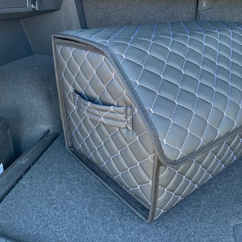 Автомобильный органайзер Кофр в багажник Premium CARBOX Усиленные стенки (размер 50х30см) Коричневый с - фото 6 - id-p221590459