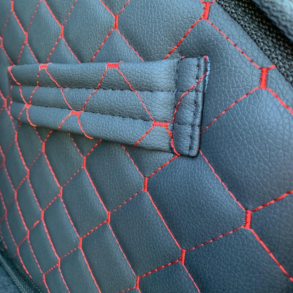 Автомобильный органайзер Кофр в багажник Premium CARBOX Усиленные стенки (размер 50х30см) Черный с синей - фото 9 - id-p221590463