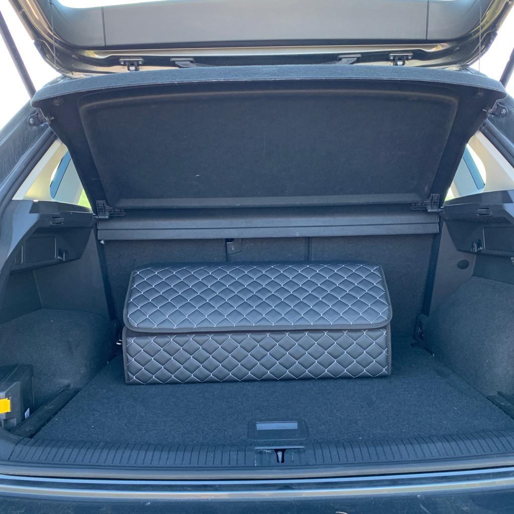 Автомобильный органайзер Кофр в багажник Premium CARBOX Усиленные стенки (размер 70х40см) Черный с красной - фото 8 - id-p221590472