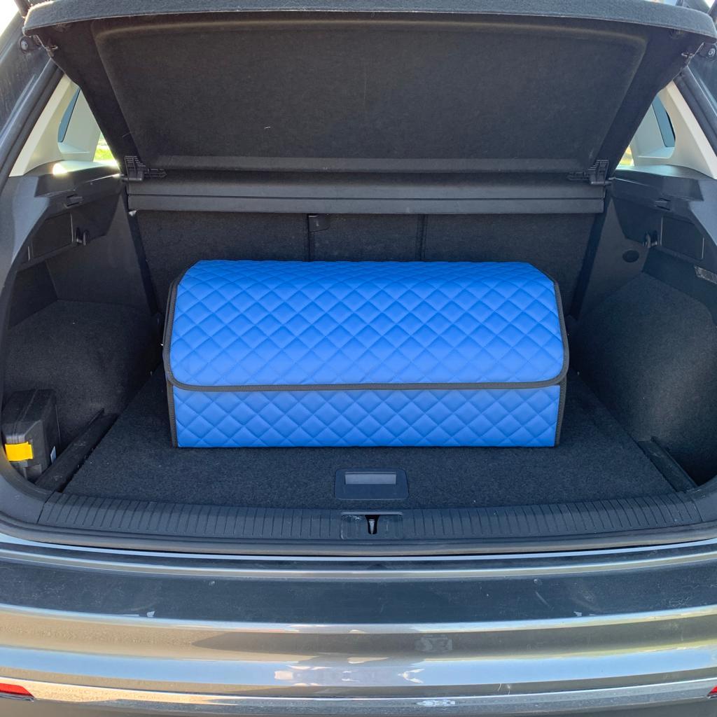 Автомобильный органайзер Кофр в багажник LUX CARBOX Усиленные стенки (размер 70х40см) Коричневый с коричневый - фото 3 - id-p221590476