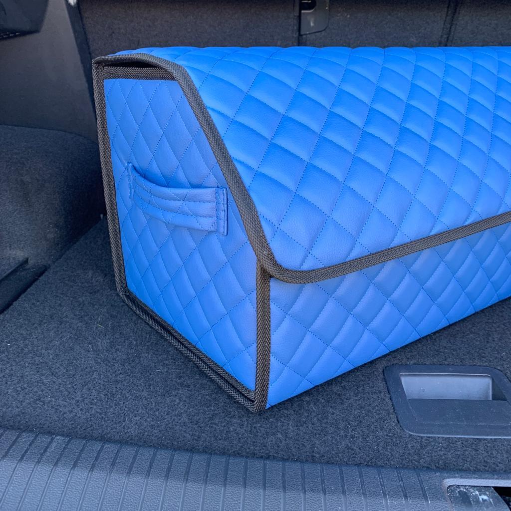 Автомобильный органайзер Кофр в багажник LUX CARBOX Усиленные стенки (размер 70х40см) Коричневый с коричневый - фото 4 - id-p221590476