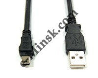 Кабель USB A-Mini B (5P) (для фото) профессиональный, 1.8м, КНР