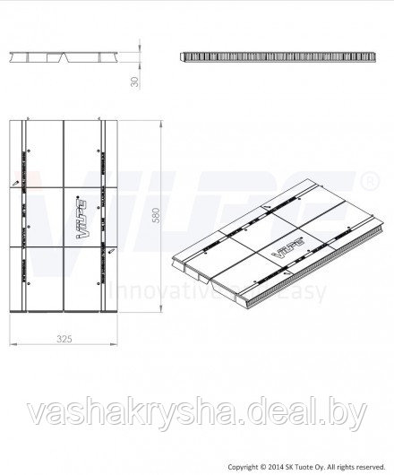 Аэратор коньковый для битумной черепицы AIRIDGE FELT 0,58м - фото 5 - id-p4360086