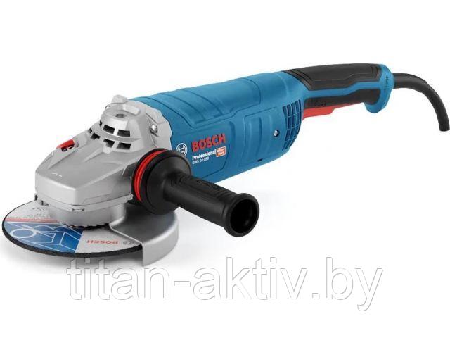 Двуручная углошлифмашина BOSCH GWS 24-180 в кор. (2400 Вт, диск 180х25 мм)