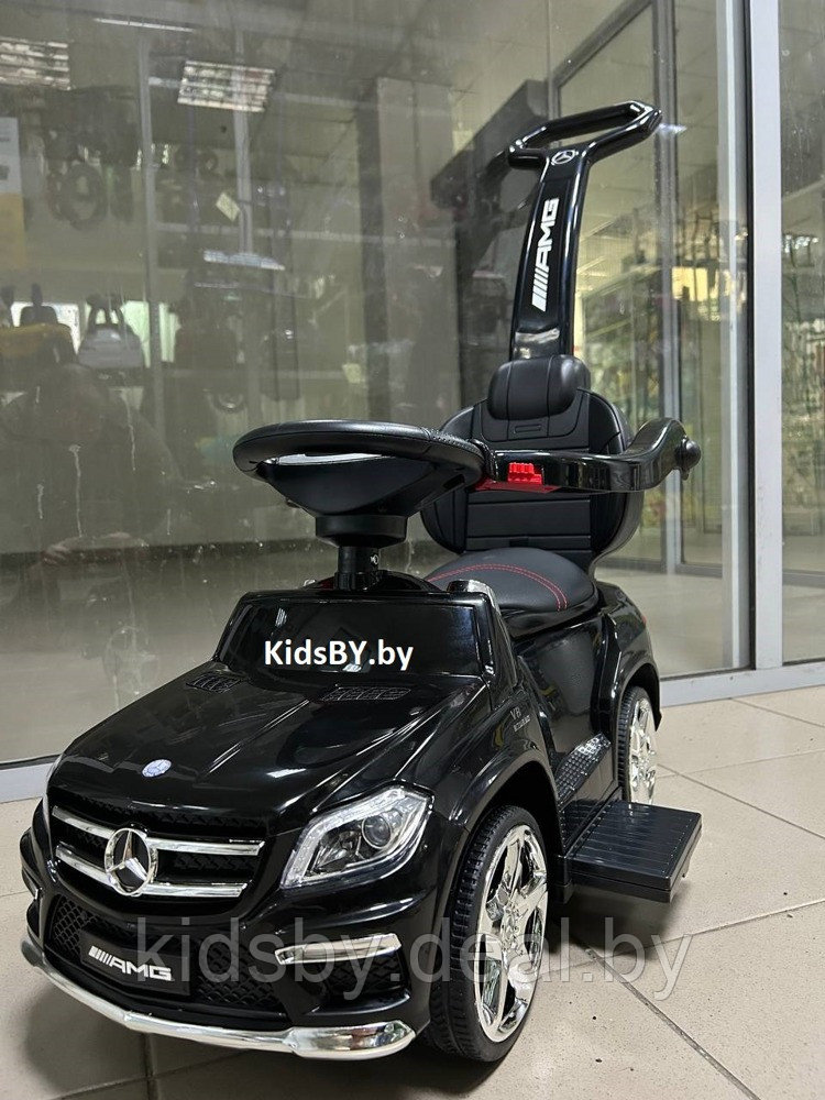 Детская машинка Каталка, толокар RiverToys Mercedes-Benz GL63 A888AA-M (черный) Лицензия - фото 1 - id-p55066489