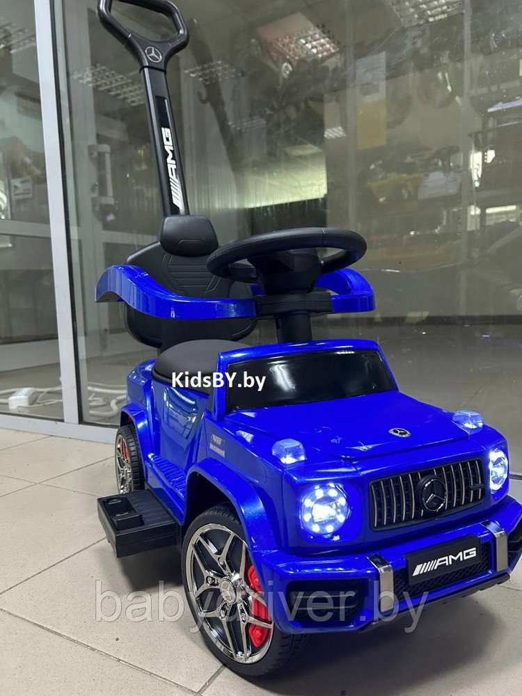 Детский толокар RiverToys Mercedes-Benz GL63 Z001ZZ-A (синий бриллиант) 3 в 1 электромобиль, трансформируется