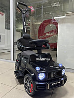 Детский толокар RiverToys Mercedes-Benz GL63 Z001ZZ-A (черный бриллиант) 3 в 1 электромобиль, трансформируется