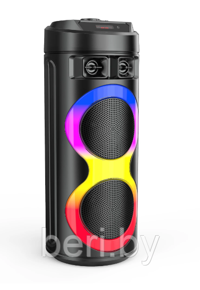 ZQS-6220 Портативная блютуз колонка BT Speaker, Пульт ДУ Проводной микрофон RGB подсветка - фото 3 - id-p221592403