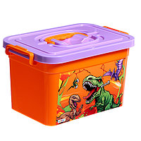 Ящик для хранения игрушек " Динозавры " 6,5 л