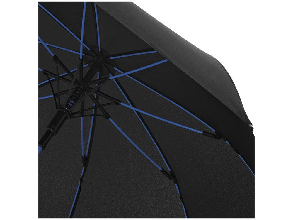 Зонт трость Spark полуавтомат 23, черный/синий - фото 2 - id-p221596804