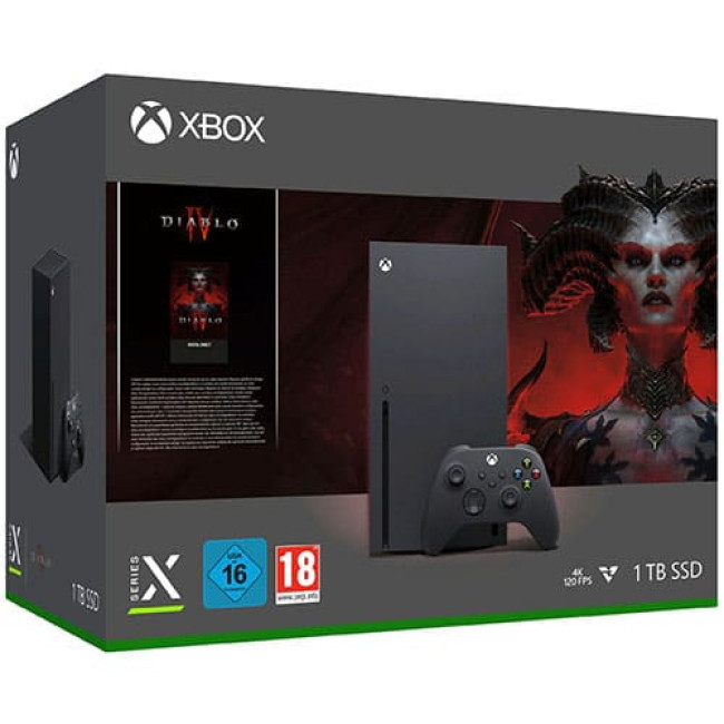 Игровая приставка Microsoft Xbox Series X 1 TБ + Diablo IV - фото 1 - id-p221592441