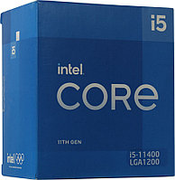 Процессор CPU Intel Core i5-11400 BOX 2.6 GHz/6core/SVGA UHD Graphics 730/3+12Mb/65W/8 GT/s LGA1200