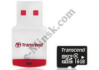 Кард-ридер внешний Transcend MicroSD-USB, КНР - фото 1 - id-p369937