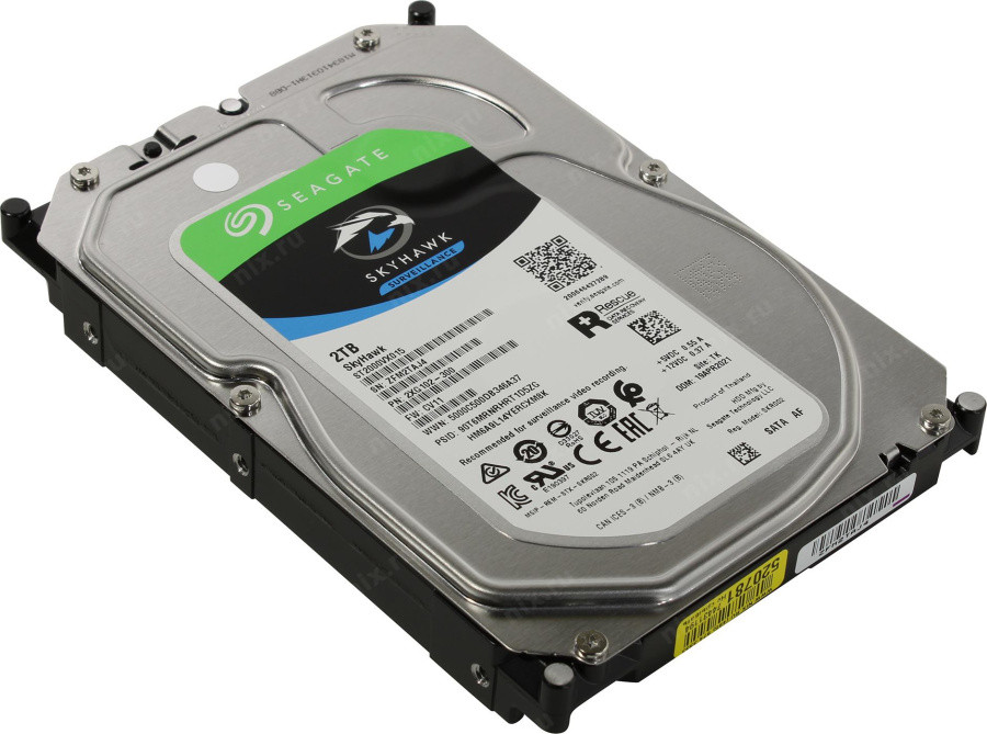 Жёсткий диск HDD 3.5" SATA-III Seagate/Dahua 2Tb SkyHawk ST2000VX016 5400rpm 256Mb