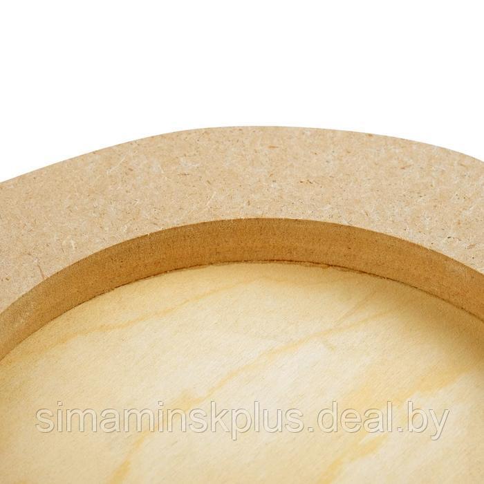 Планшет круглый деревянный фанера d-25 х 2 см, сосна, Calligrata - фото 3 - id-p221597783