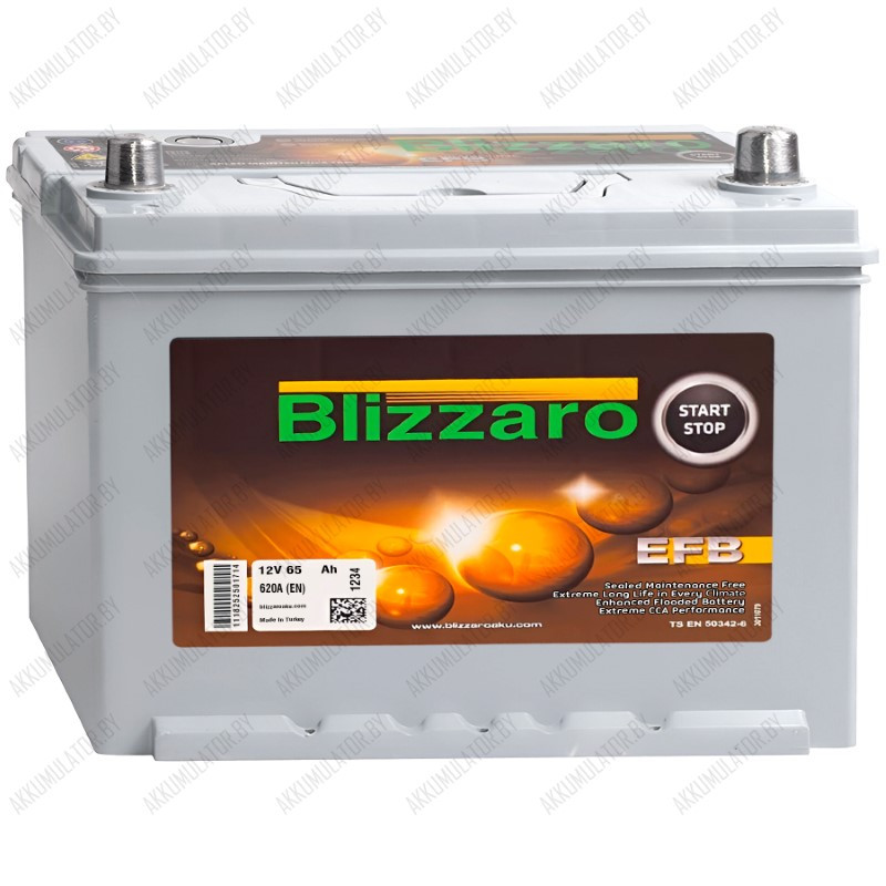 Аккумулятор Blizzaro Asia EFB / 65Ah / 620А