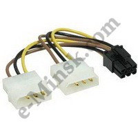 Переходник Molex-6pin (для видеокарты), КНР