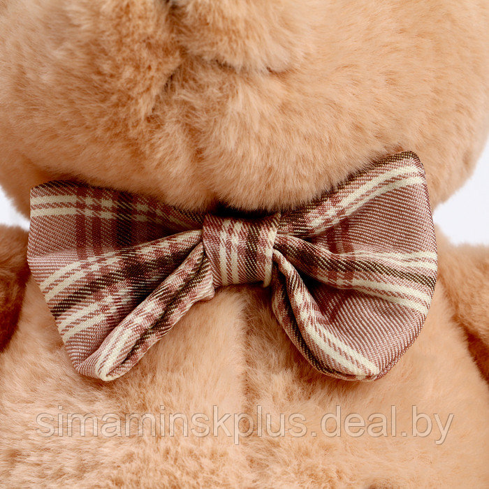 Мягкая игрушка "Медведь" с бантом и сердцем, 39 см, цвет бежевый - фото 4 - id-p221599028
