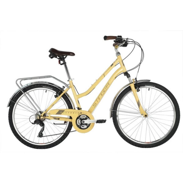 Велосипед Stinger Victoria 26 р.15 2021 (бежевый) - фото 1 - id-p220678498