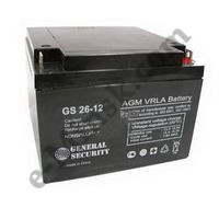 Аккумулятор для ИБП 12V/26Ah General Security GS26-12, КНР