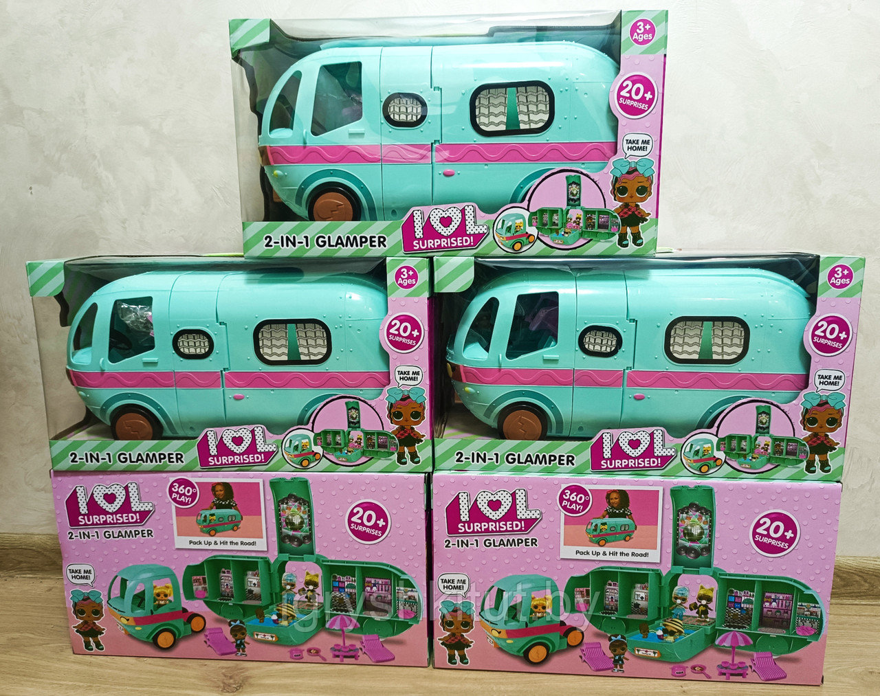 Игровой набор большой Автобус ЛОЛ (LOL) Кемпинг с куклами и сюрпризами, аналог, арт.BS002 - фото 1 - id-p150404722