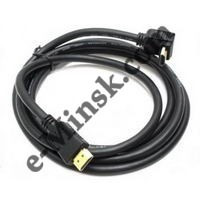 Видеокабель HDMI-HDMI, 1,8м, Г-образный коннектор, КНР - фото 1 - id-p1690372