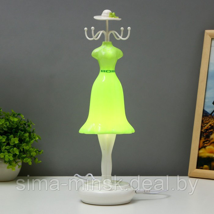 Подсветка для украшений, ключей "Платье" LED 3Вт 3000К зеленый 10х16,5х7,5х32 см - фото 2 - id-p221611977