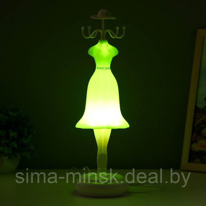 Подсветка для украшений, ключей "Платье" LED 3Вт 3000К зеленый 10х16,5х7,5х32 см - фото 3 - id-p221611977