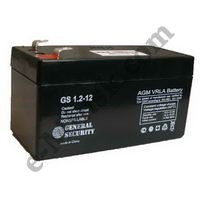 Аккумулятор для ИБП, игрушек и др. 12V/1.2Ah General Security GS1,2-12, КНР - фото 1 - id-p1779401