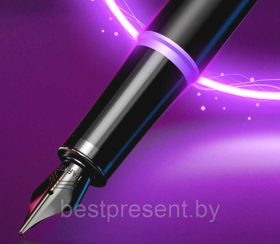 Ручка перьевая "IM Vibrant Rings F315 Amethyst Purple PVD" черный/фиолетовый - фото 9 - id-p221612661
