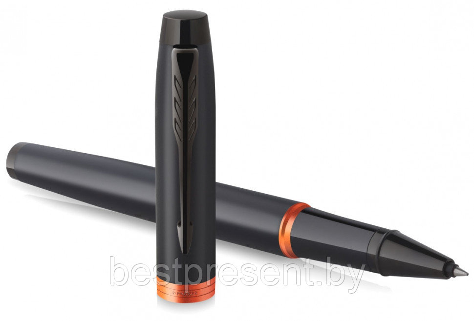 Ручка-роллер "IM Vibrant Rings T315 Flame Orange PVD" черный/оранжевый - фото 4 - id-p221612662